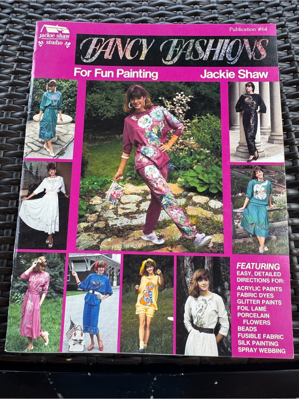 Vintage 1980s Fancy Fashions by Jackie Shaw Paperback S13 - Retro Whimsical Fall